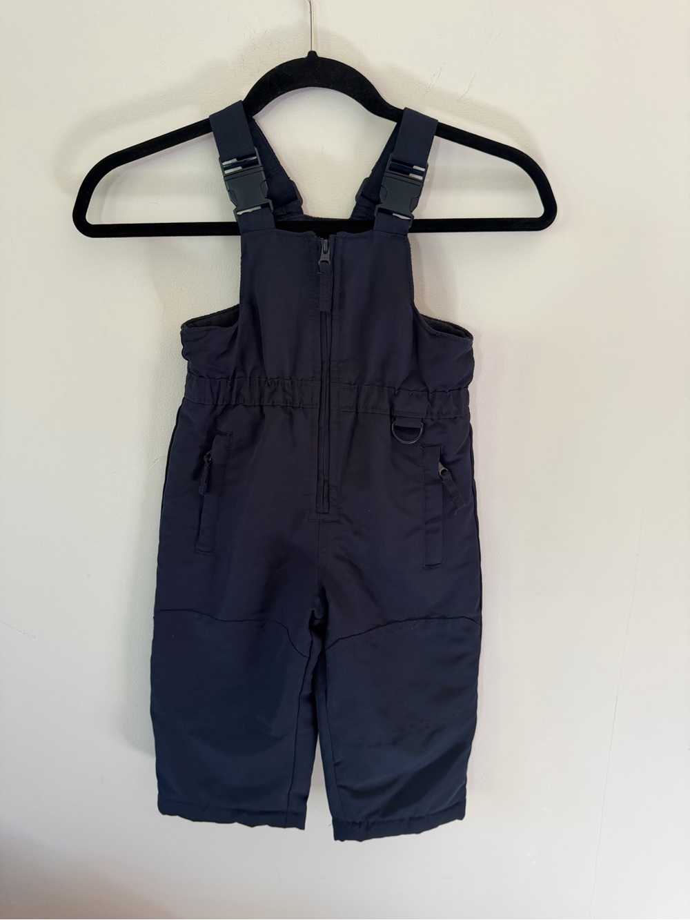 Wonderkids Dark Navy/Black Insulated Bib Overalls